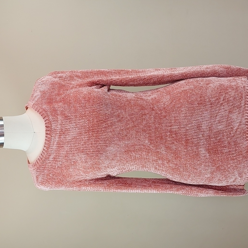ANN Taylor Dusty Rose Velour h777Crew Neck Sweater